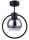 Design Deckenleuchte Metall Glas Schwarz Silber L:25 cm