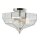 Deckenleuchte HESU Nickel &Oslash;32cm 2xE27 Design Lampe