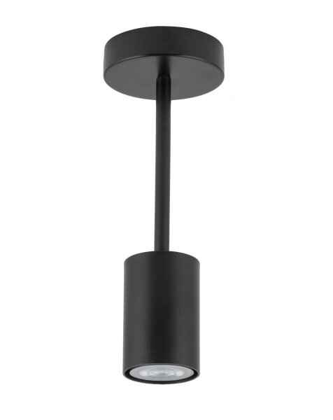 Plafonnier Noir Métal H:27 cm Éclairage GU10