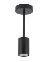 Plafonnier Noir Métal H:27 cm Éclairage GU10