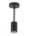 Plafonnier Noir Métal H:27 cm Éclairage GU10