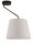 Plafonnier design m&eacute;tal plastique E27 L:82 cm