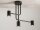Schwarze Deckenlampe GU10 Zylinder L:60 cm Metall