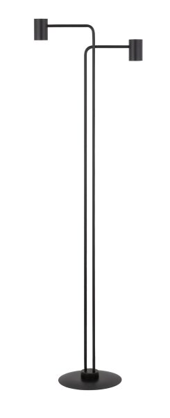 Schwarze Stehlampe Zylinder 162 cm E27 auffällig
