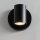 Kleine Wandleuchte Schwarz Metall B:10 cm E27 Modern