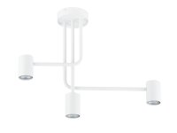 Plafonnier blanc métal GU10 3 flammes...