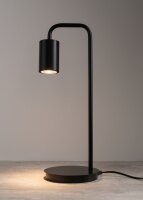 Tischlampe Schwarz Metall akzentuiert GU10 46 cm Lesen