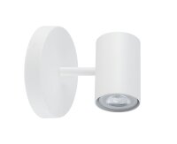 Applique blanche M&eacute;tal Cylindre L:10 cm GU10...