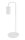 Lampe de table blanche Lire en m&eacute;tal 46 cm GU10 minimaliste