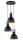Lampe &agrave; suspendre E27 m&eacute;tal noir or jusqu&agrave; 0,8 m Industrial