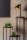 Lampe de table noire or flexible E27 45 cm Industrial