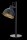 Lampe de table noire or flexible E27 45 cm Industrial