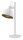 Lampe de table industrielle blanc or m&eacute;tal 45 cm flexible