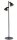 Lampadaire m&eacute;tal noir or E27 150 cm flexible