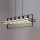 Lampe à suspendre design or noir E27 5 flammes en métal