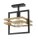 Deckenleuchte Schwarz Gold Metall E27 B:26 cm eckig