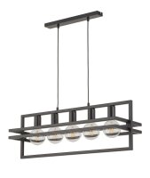El&eacute;gante lampe &agrave; suspendre noire...
