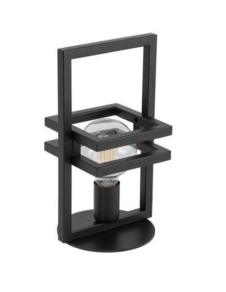 Lampe de table noire métal 32 cm petite lecture travail