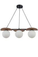 Kugel Lampe suspendue bois m&eacute;tal verre G9 faible...