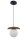 Lampe &agrave; suspendre verre bois sph&egrave;re &Oslash;14 cm jusqu&agrave; 0,8 m faible &eacute;blouissement