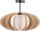 Deckenleuchte Eiche Holz Stoff Beige E27 &Oslash;51 cm gro&szlig;