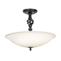 Plafonnier ANOUK Noir Blanc &Oslash;40cm Lampe design