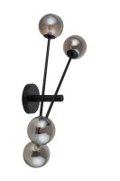 Applique Gris Verre M&eacute;tal Multi-flamme G9 L:78 cm