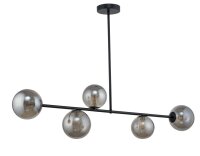 Plafonnier design verre gris métal noir G9 faible...