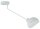 Weiße Deckenlampe Metall stylisch E27 L:72 cm dekorativ