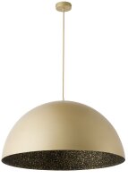 Runde H&auml;ngelampe Gold Schwarz &Oslash;90 cm stylisch...