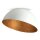 Plafonnier rond cuivre blanc m&eacute;tal d&eacute;coratif &Oslash;70 cm