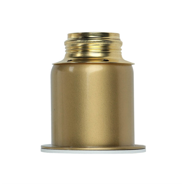 Metall Deckenleuchte Gold Weiß rund Ø70 cm E27 stylisch