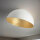 Metall Deckenleuchte Gold Weiß rund Ø70 cm E27 stylisch