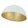 Metall Deckenleuchte Gold Weiß rund Ø70 cm E27 stylisch