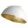 Deckenlampe Wei&szlig; Gold Metall Loft rund &Oslash;35 cm dekorativ
