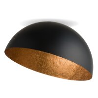 Deckenlampe Schwarz Kupfer Loft Metall E27 &Oslash;50 cm...