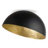 Plafonnier en métal noir or Loft E27 Ø35 cm...