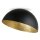 Metall Deckenleuchte Schwarz Gold Loft E27 &Oslash;35 cm rund