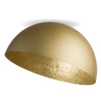 Metall Deckenlampe Loft Gold stylisch E27 &Oslash;90 cm rund