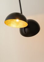 Metall Deckenlampe Loft Gold stylisch E27 Ø90 cm rund