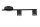 Plafonnier GU10 noir métal 46 cm long 2 flammes