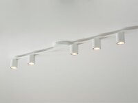 Plafonnier blanc Blanc Métal GU10 110 cm...