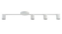 Plafonnier moderne GU10 blanc métal L:90 cm grand