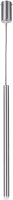 Lampe suspendue moderne argent Cylindre G9 Ø5 cm rond