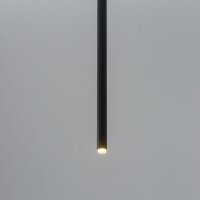 Suspension noire métal cylindre G9 minimaliste