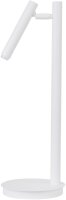 Weiße Tischlampe Zylinder Metall 48 cm hoch G9...