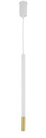 Lampe à suspendre Blanc Or Laiton H:50 cm G9...