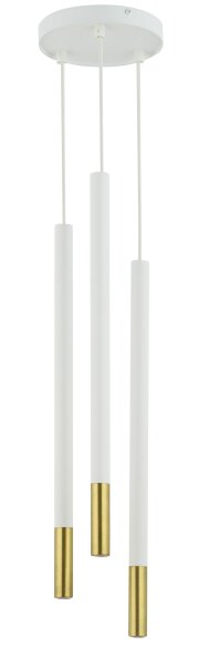 Suspension Blanc Or Métal Laiton L:16 cm décoratif