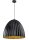 H&auml;ngelampe Schwarz Gold Loft rund &Oslash;50 cm E27 Metall