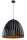 Lampe &agrave; suspendre noire cuivre style loft E27 &Oslash;70 cm grande